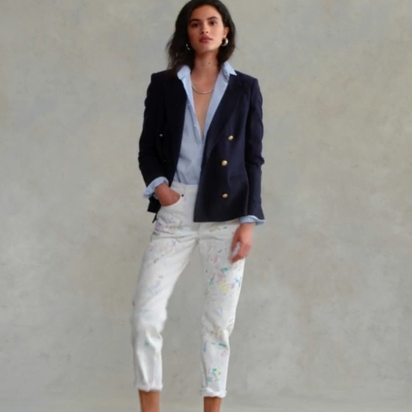 Paint Splatter Avery Boyfriend Jean - Picture 2 of 7